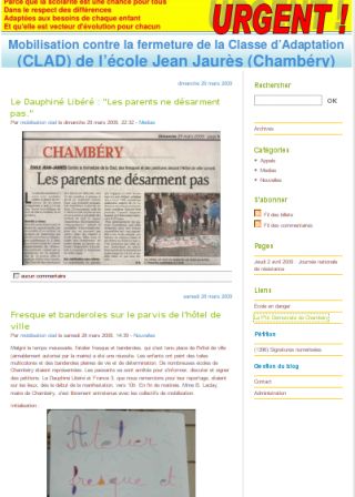 Capture d'écran blog clad.blog.free.fr