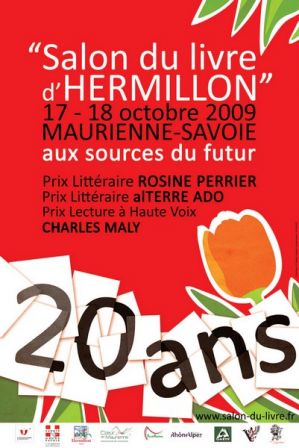 Affiche salon du livre d'Hermillon