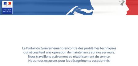 Scrennshot gouvernement.fr 11 décembre 2009
