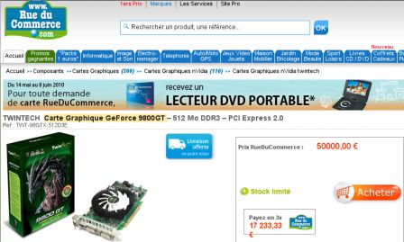 RueduCommerce carte graphique RueduCommerce carte graphique